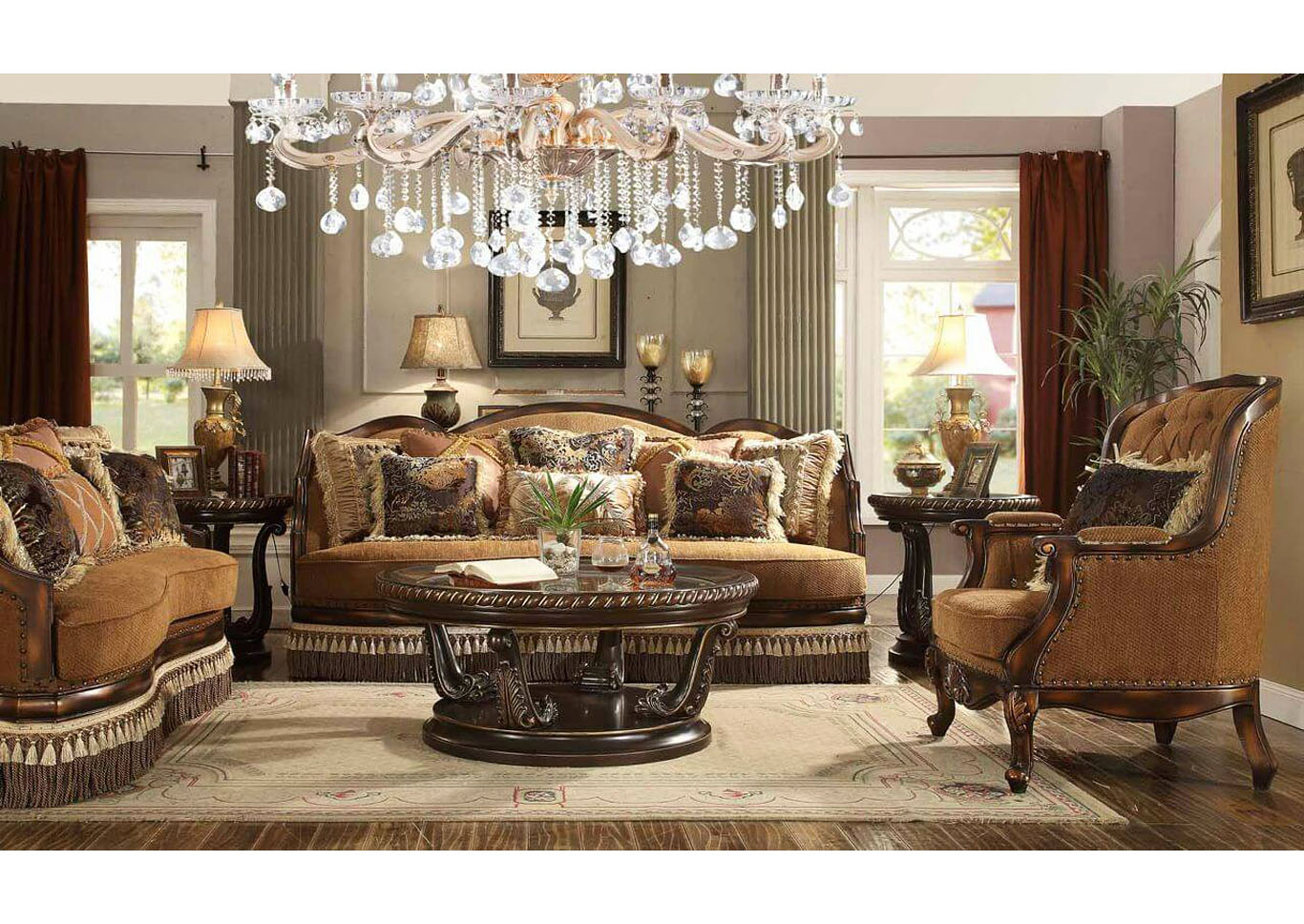 Dark Oak Sofa,Homey Design