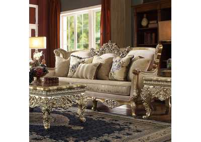 Image for Metallic Bright Gold Sofa
