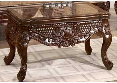 Image for Dark Red Mahogany End Table