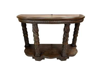 Image for Dark Red Mahogany Console Table