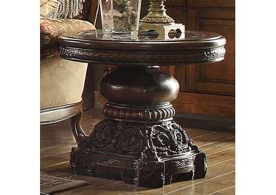 Image for Dark Red Mahogany End Table