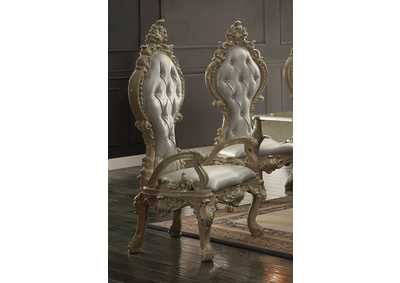 Image for Champagne Gold Arm Dining Chairs [Set of 2]