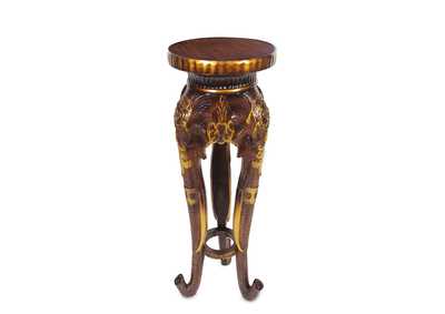 Image for Mahogany &Amp; Gold Pedestal