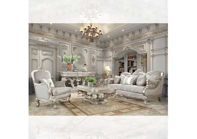 Image for Metallic Silver HD-2662 3 Piece Sofa Set