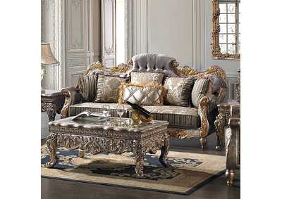 Image for Metallic Gold / Silver Sofa