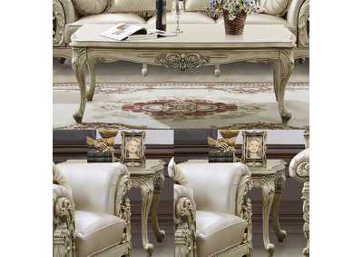 Image for Plantation Cove White 3 Piece Coffee Table Set