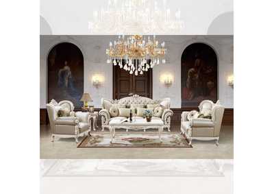 Image for Plantation Cove White 3 Piece Sofa Set