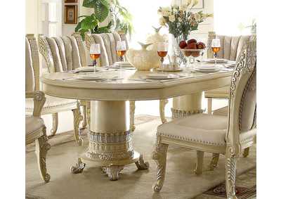 Newberry Ii (Cream) 7 Piece Dining Table Set,Homey Design