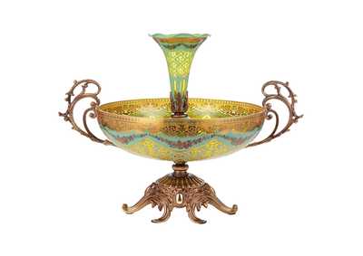 Bronze, Floral Vase