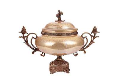 Image for Bronze - Golden Pearl Crackle Urn