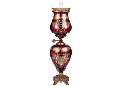 Image for Bronze, Ruby Red, Gold Table Lamp