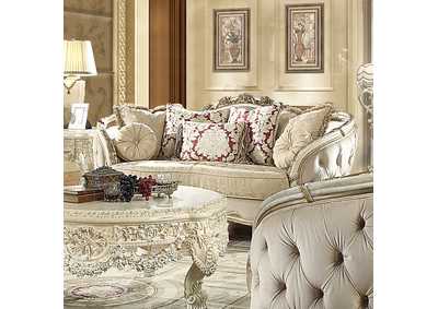 Image for White Loveseat