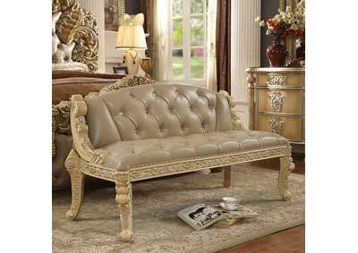 Image for Mohawk Pickle Frost & Metallic Antique Silver Bench