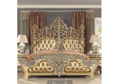 Image for Metallic Bright Gold Eastern King Bed