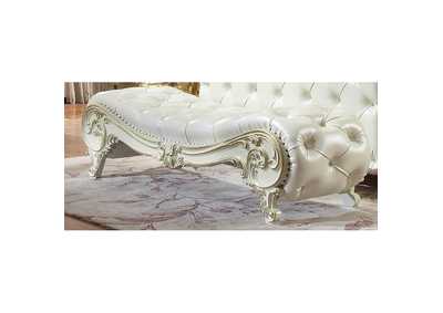 Image for Ivory & Antique Gold Bench