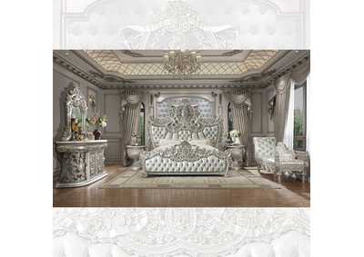 Image for Metallic Silver 5 Piece Bedroom Set