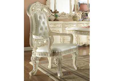Image for White Gloss Arm Dining Chairs [Set of 2]