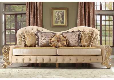 Image for Metallic Antique Gold Sofa