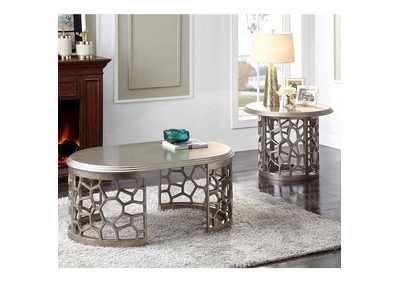 Image for Steel Grey 3 Piece Coffee Table Set