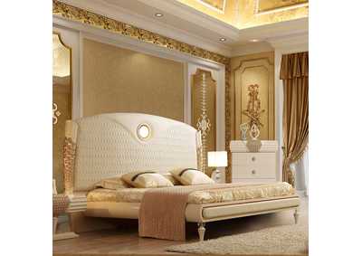 Image for Syy White (Cream) Eastern King Bed