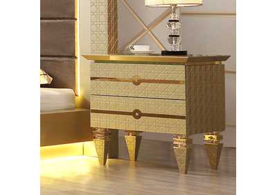 Belle Silver Night Stand,Homey Design