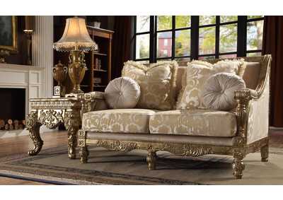 Image for Metallic Bright Gold Sofa