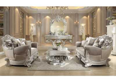 Image for Metallic Silver Loveseat