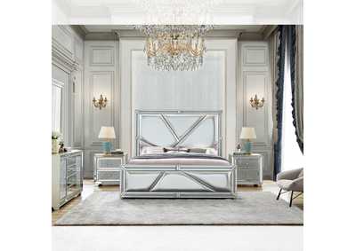 Image for Champagne Silver 5 Piece Bedroom Set