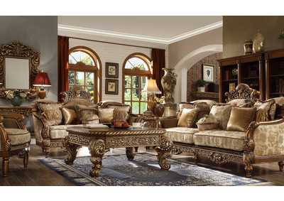 Image for Antique Gold Loveseat