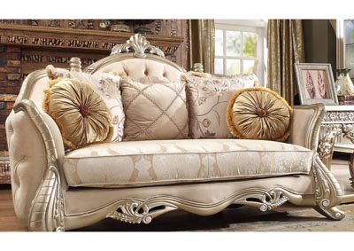 Image for Golden Silver Loveseat