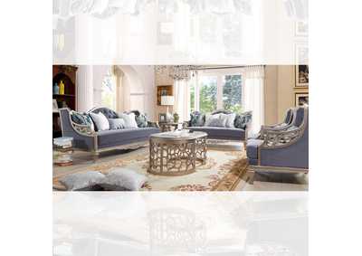 Image for Silver 3 Piece Sofa Set