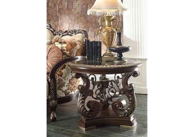 Image for Brown Cherry & Silver Coffee Table