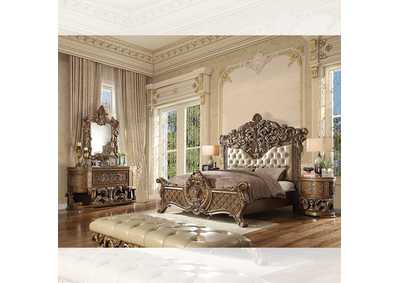 Image for Metallic Antique Gold; Perfect Brown 5 Piece Bedroom Set