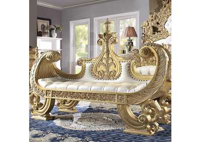 Image for Metallic Bright Gold Bench
