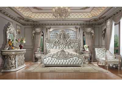 Image for Metallic Silver California King Bed