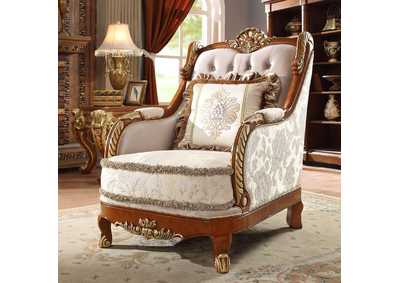 Image for Metallic Bright Gold Arm Chair