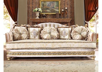 Image for Metallic Bright Gold Sofa