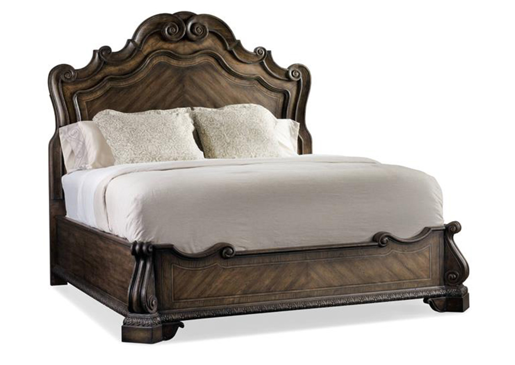 Rhapsody California King Panel Bed w/Dresser and Mirror,Hooker Furniture