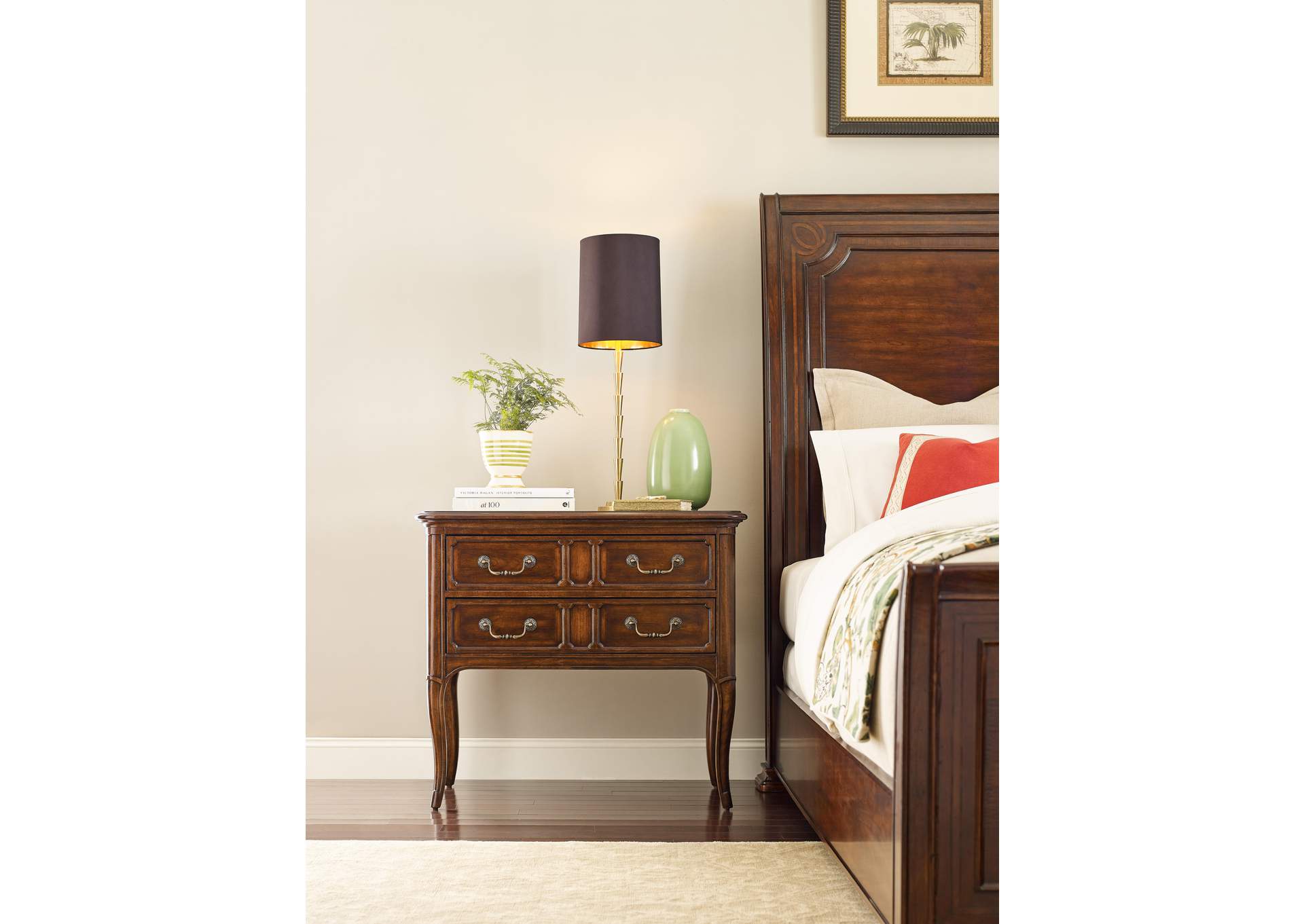 Charleston Two - Drawer Nightstand,Hooker Furniture