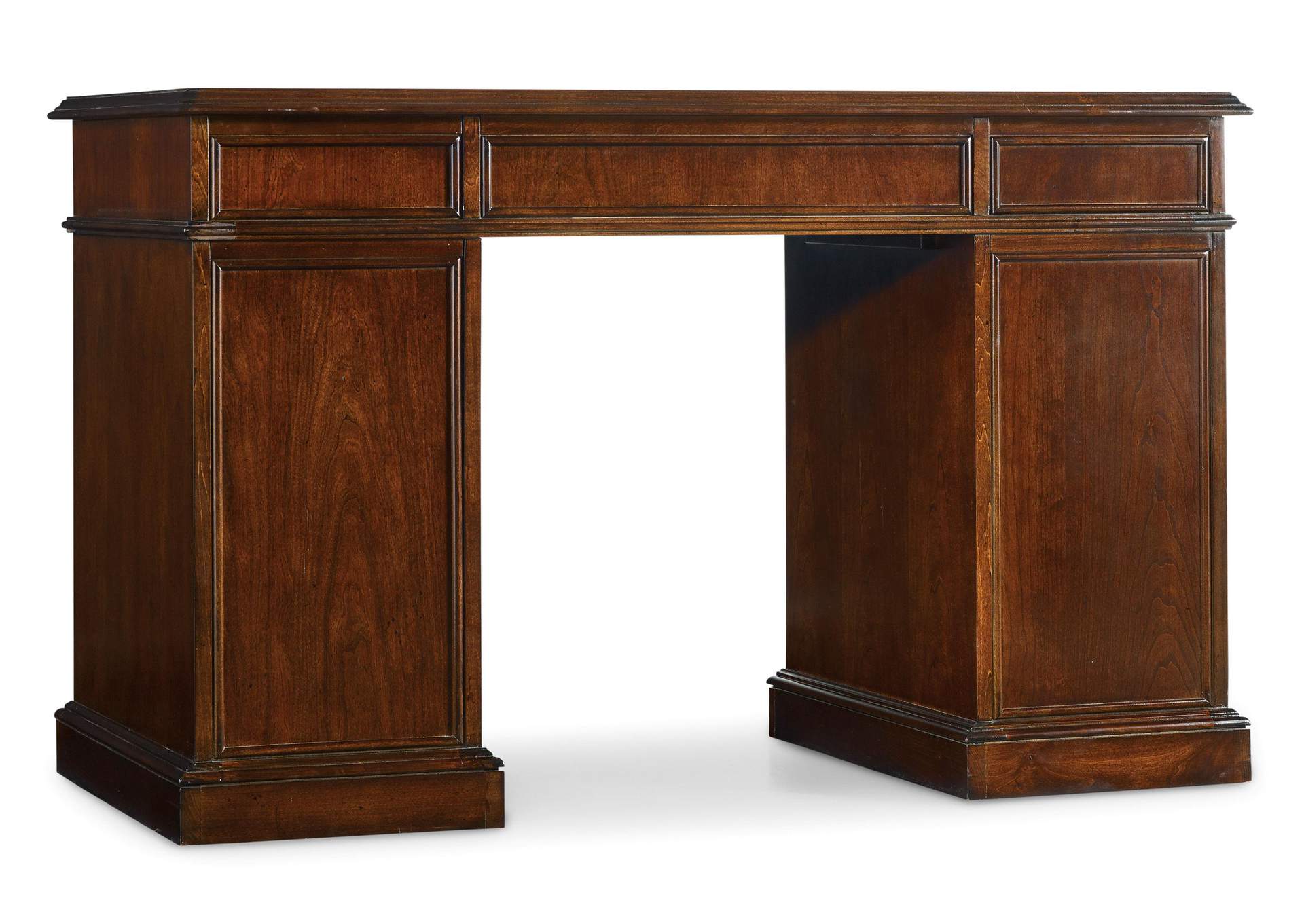 Cherry Knee - Hole Desk - Bow Front,Hooker Furniture