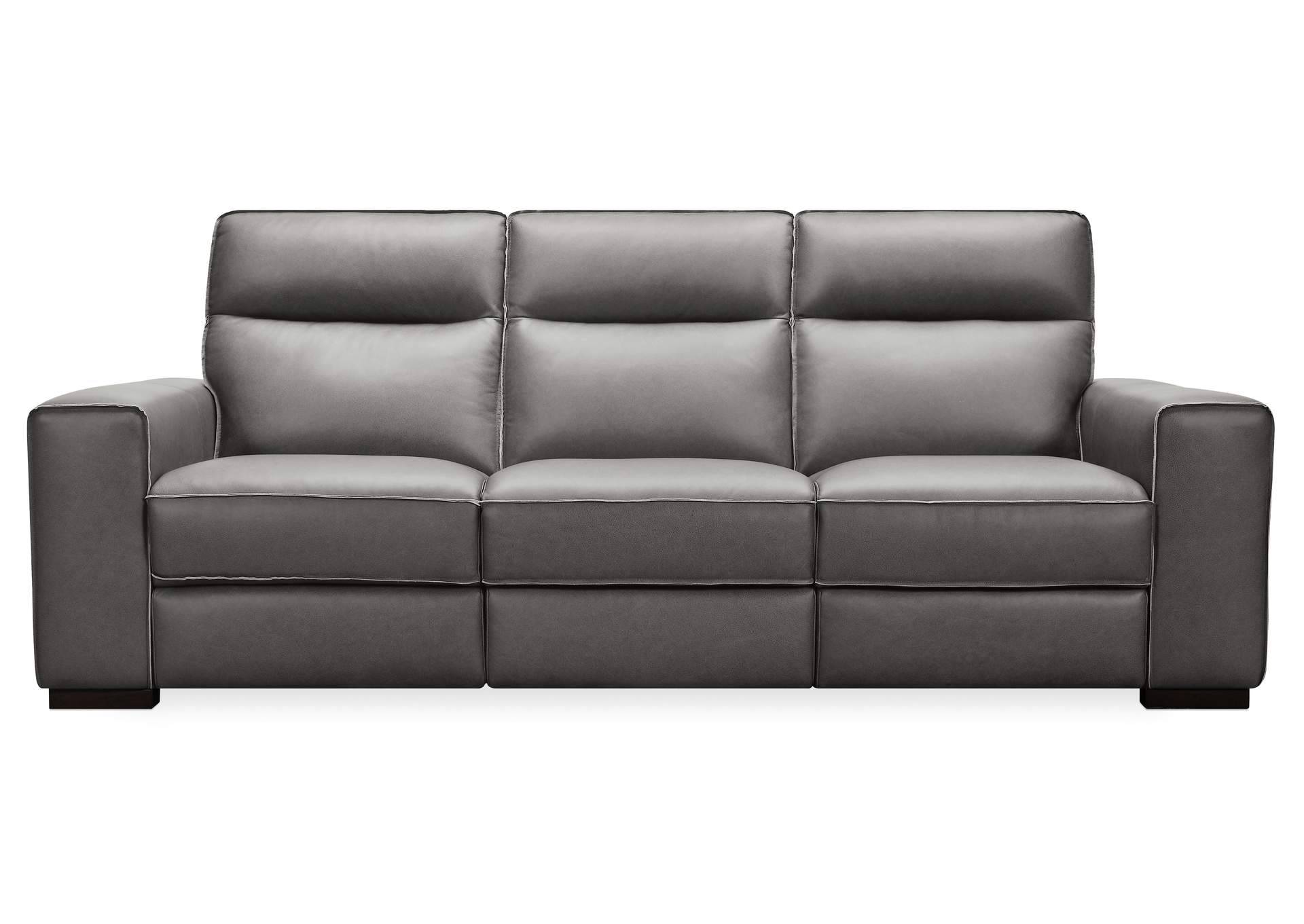 Braeburn Leather Sofa W - Power Recline Power Headrest,Hooker Furniture