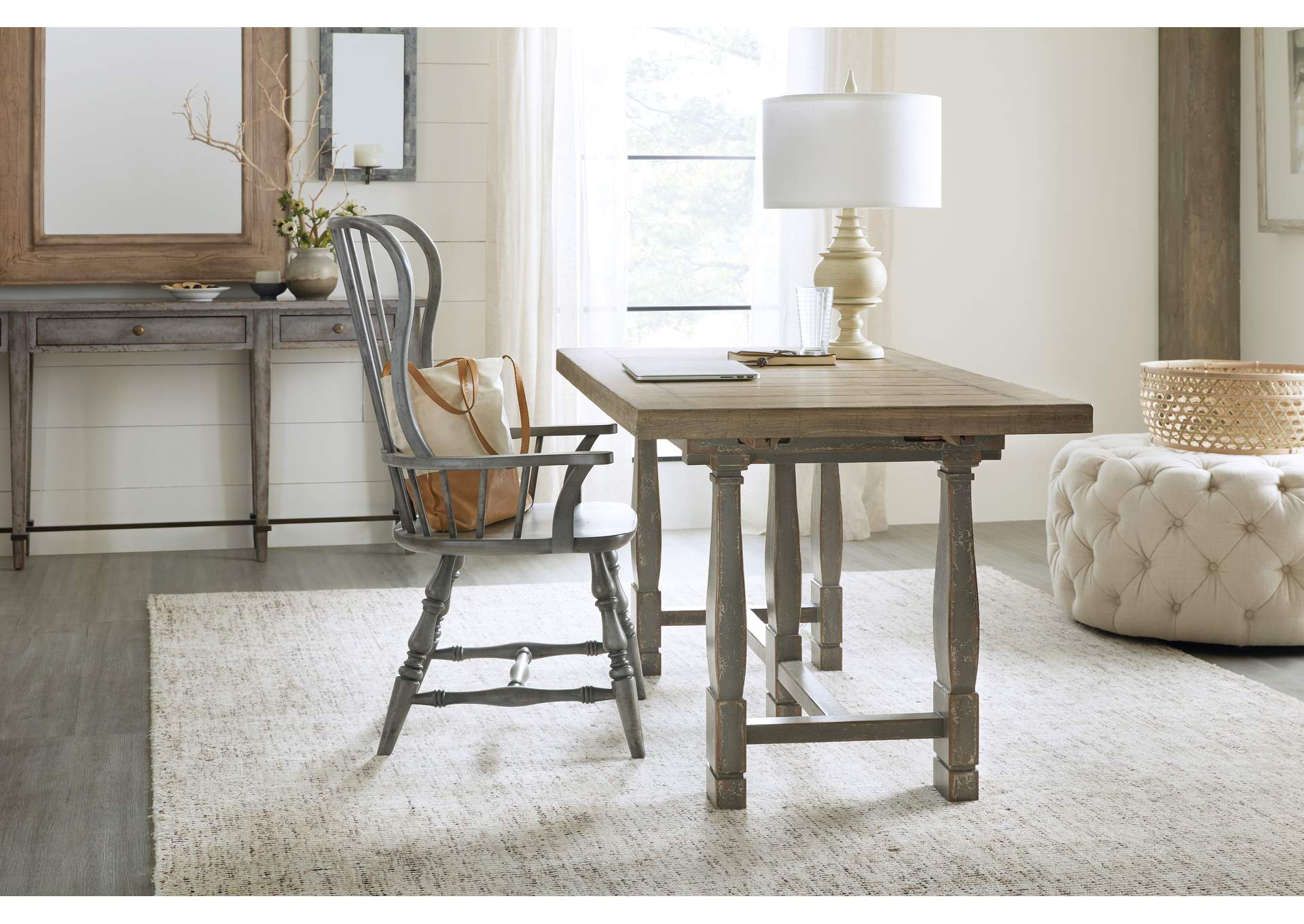 Ciao Bella Friendship Table- Natural/Gray,Hooker Furniture
