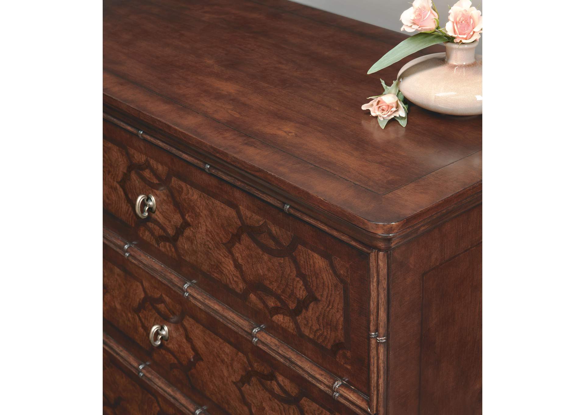 Charleston Three - Drawer Nightstand,Hooker Furniture