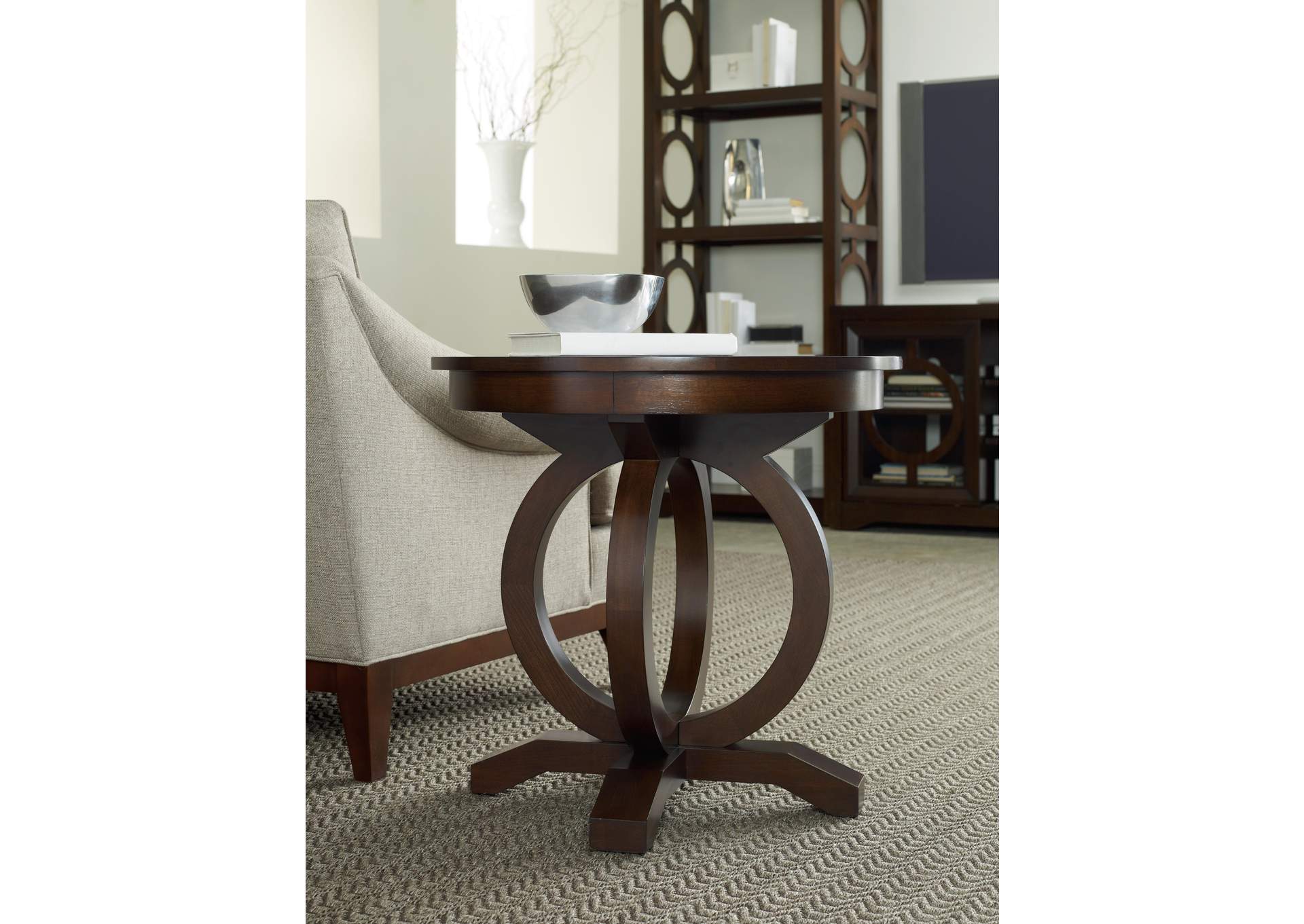 Kinsey Round End Table,Hooker Furniture