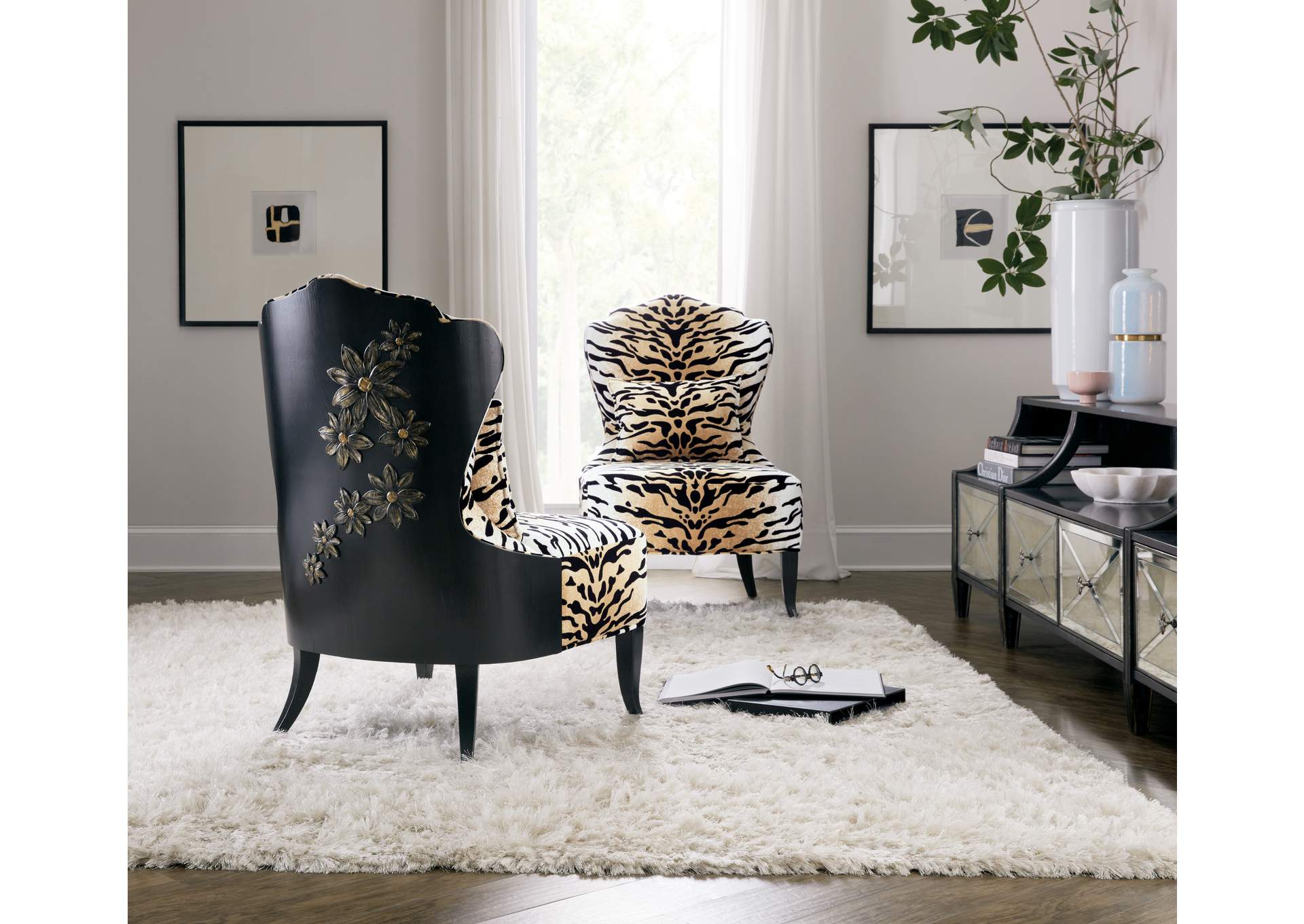 Sanctuary Belle Fleur Slipper Chair,Hooker Furniture