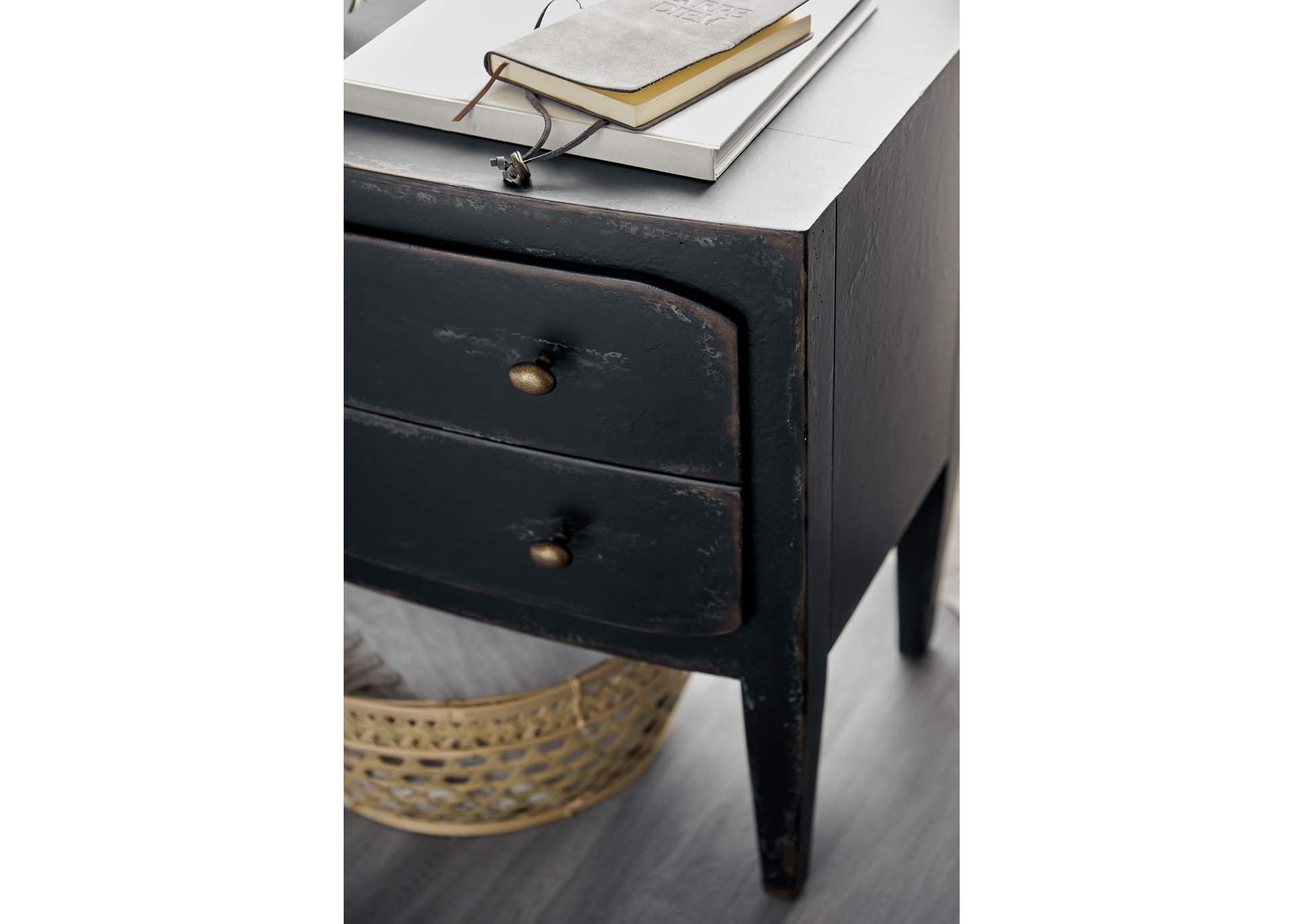 Ciao Bella Two - Drawer Nightstand - Black,Hooker Furniture