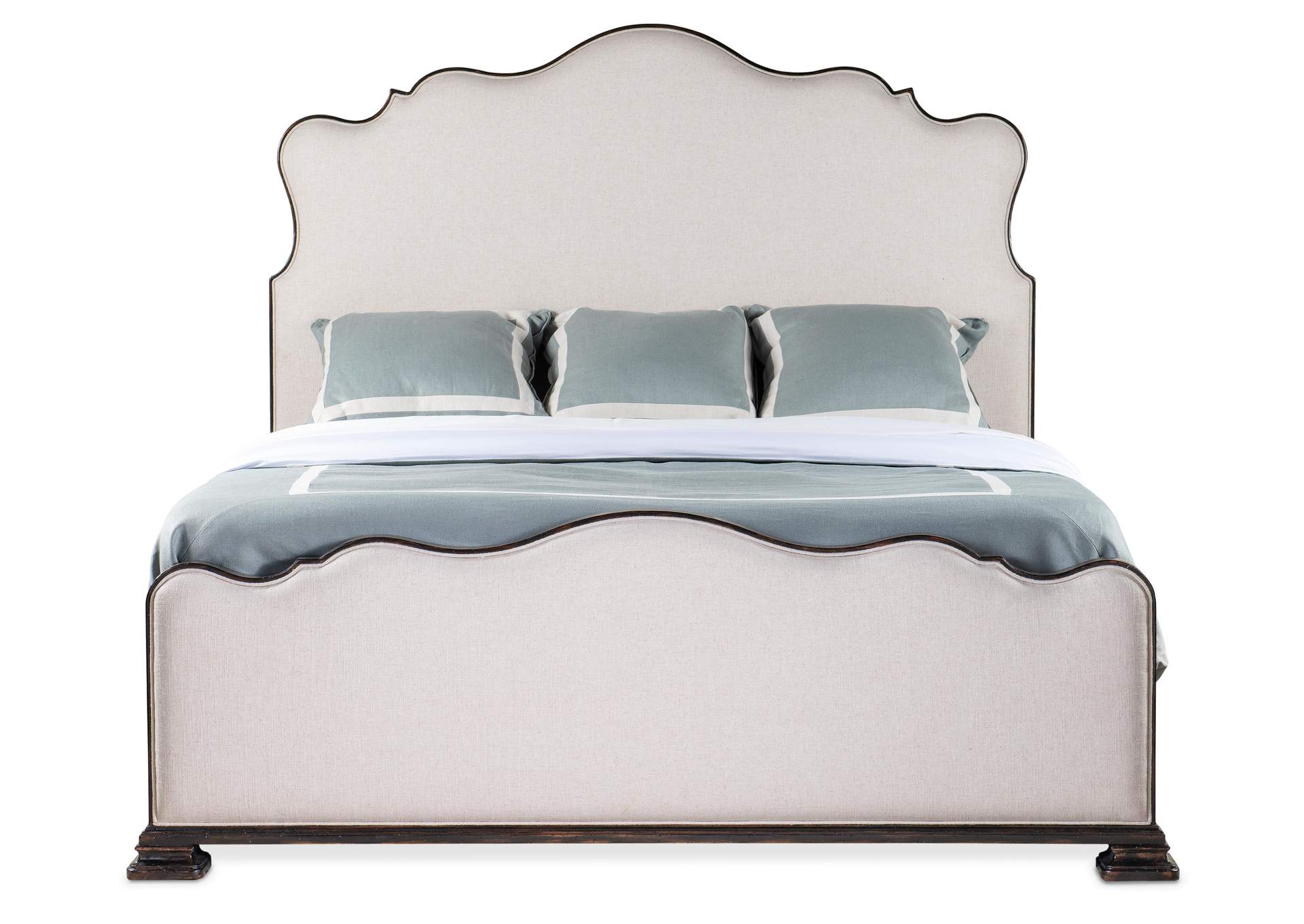 Charleston California King Upholstered Bed,Hooker Furniture