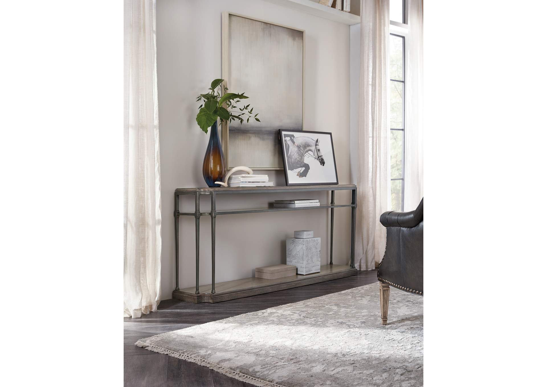 Woodlands Console Table w/ Metal,Hooker Furniture