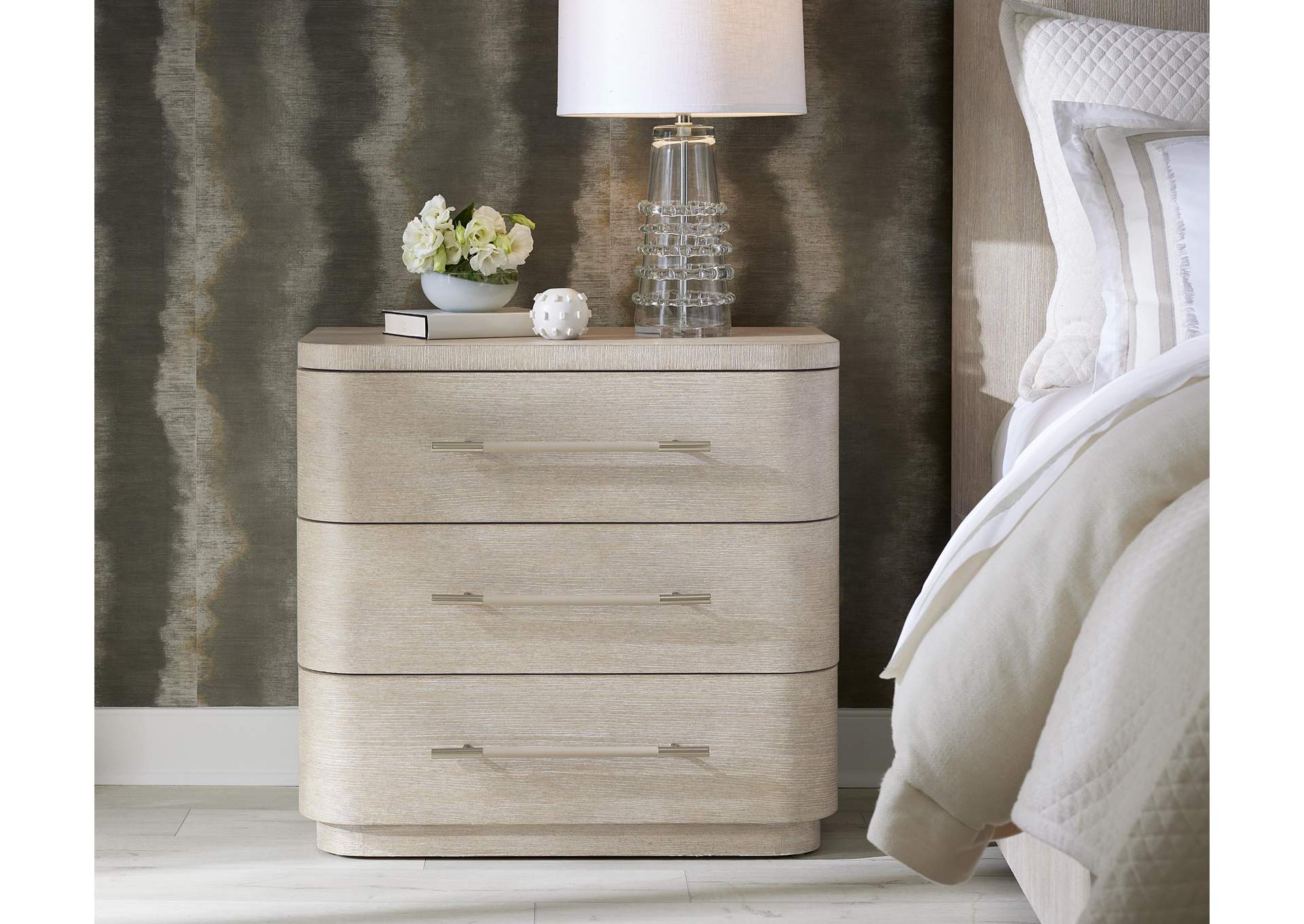 Modern Mood Three Drawer Nightstand,Hooker Furniture