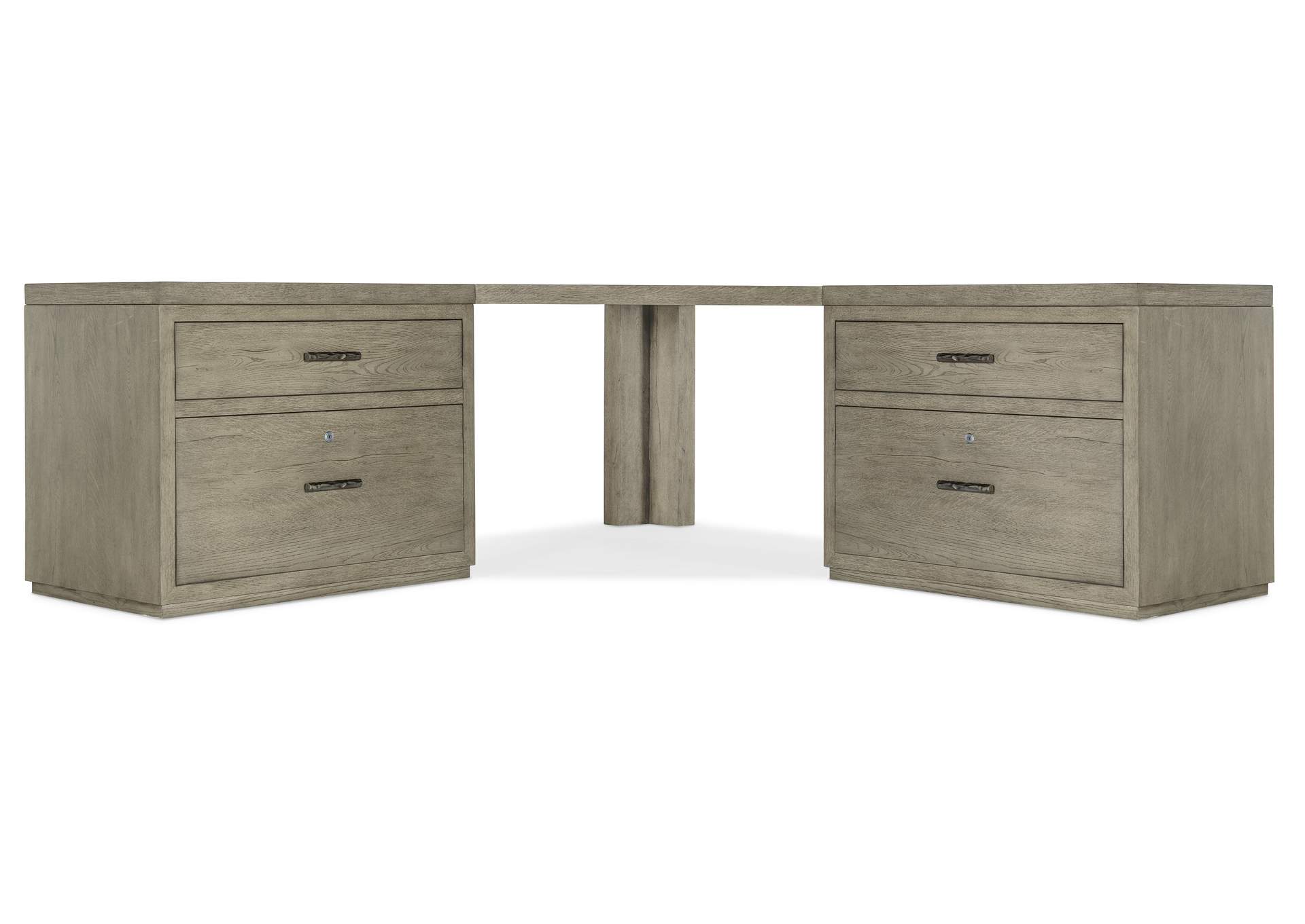 Linville Falls Corner Desk With Two Lateral Files,Hooker Furniture